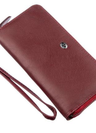Універсальний клатч-гаманець для жінок st leather 18935 темно-...