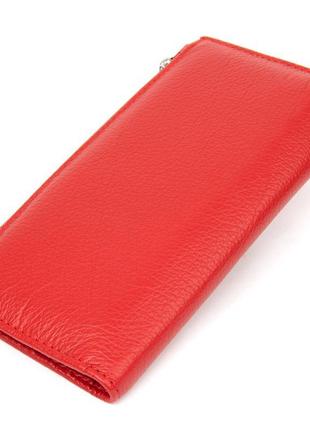 Жіночий шкіряний гаманець st leather 19381 червоний2 фото