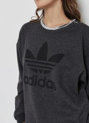 Adidas trefoil sweat свитшот3 фото