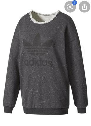 Adidas trefoil sweat свитшот2 фото