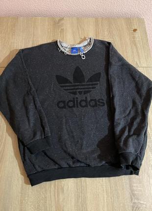 Adidas trefoil sweat свитшот4 фото