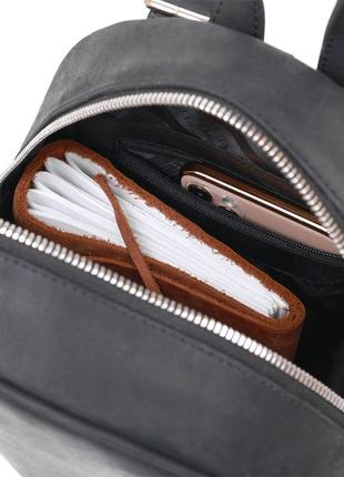 Вінтажний універсальний жіночий рюкзак shvigel 16313 чорний4 фото