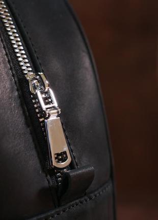 Вінтажний універсальний жіночий рюкзак shvigel 16313 чорний9 фото
