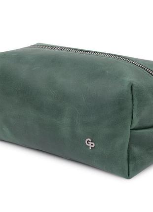 Шкіряна сумочка унісекс grande pelle 11573 зелений