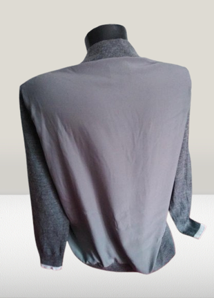 Джемпер inwear сірий, вовна, комбінована спинка