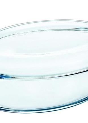 Каструля з кришкою овальна скляна pyrex essentials 459a000 (3+1л)