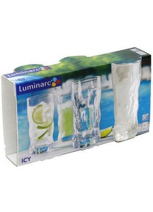 Набір склянок luminarc icy g2764/1 3*високі 400мл