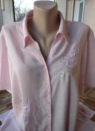 Брендовая блуза блузка рубашка большого размера батал4 фото