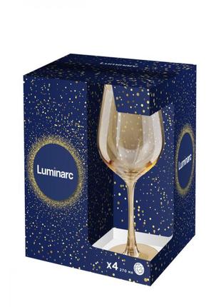 Набір келихів для вина luminarc celect gold chameleon 9306 4*2...