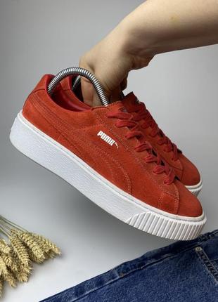 Кросівки кеди puma suede platform barbados1 фото