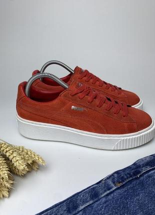 Кроссовки кеды puma suede platform barbados3 фото