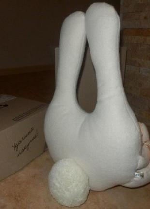 Авторська іграшка-подушка "зайчик тури"