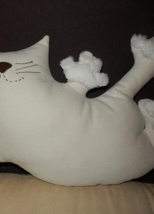 Авторська інтер'єрна подушка "кіт-муркот"2 фото