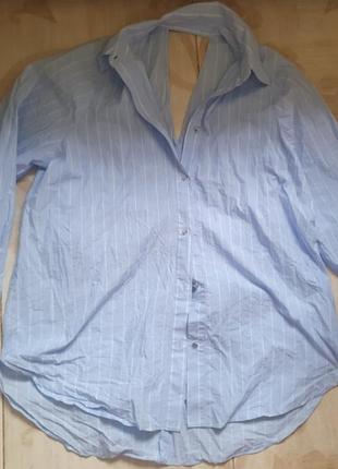 Коттоновая рубашка с открытой спинкой р.l2 фото