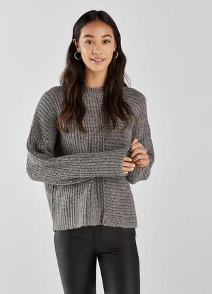 Серый свитер bershka 3