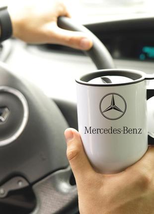 Термокружка "mercedes-benz " з принтом