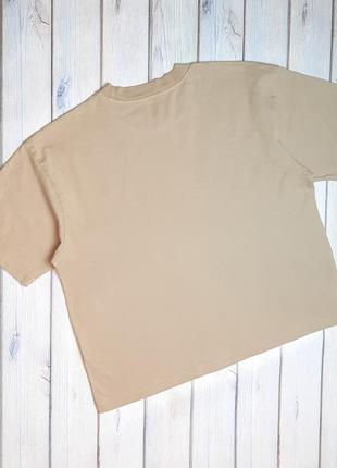 🤩1+1=3 стильная бежевая базовая футболка primark, размер 46 - 483 фото