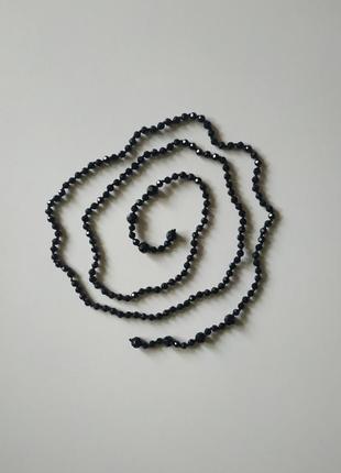 Ожерелье из агата, длина 140 см2 фото