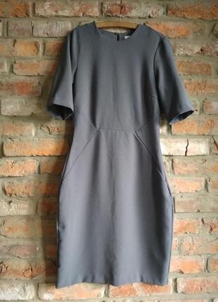 Розкішне графітове сукня з відкритою спиною h&m 38