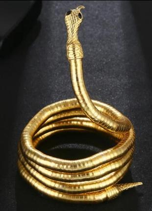 Чокер намисто браслет ланцюжок оригінальна прикраса змійка кольє2 фото