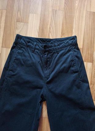Черные брюки типа джинсы из хлопка2 фото
