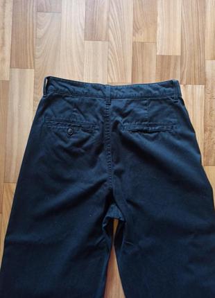 Черные брюки типа джинсы из хлопка4 фото