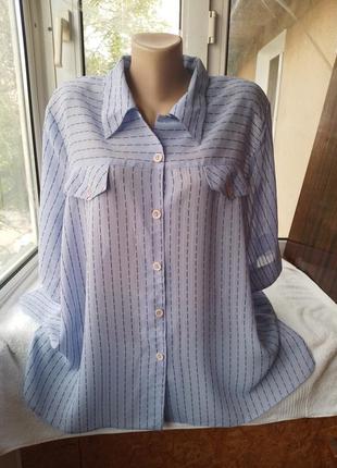 Вискозная блуза блузка рубашка большого размера мега батал3 фото