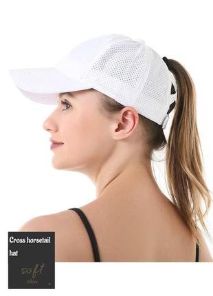 Летняя кепка бейсболка женская спортивная белая черная серая4 фото
