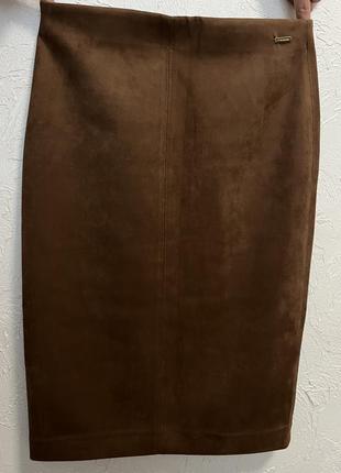 Юбка замшева