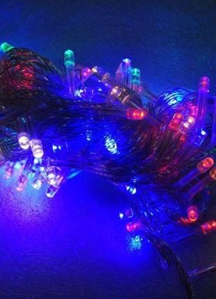 Світлодіодна гірлянда 100 led мульти 8 м1 фото