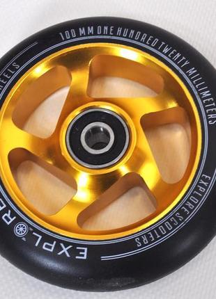 Колесо для трюкового самокату 100 мм алюмінієвий диск explore ...