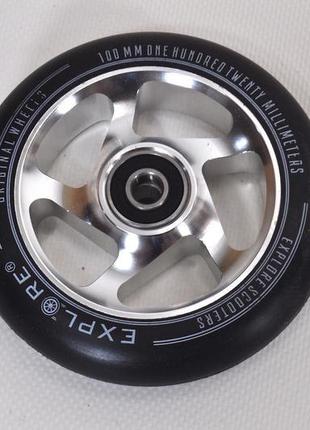 Колесо для трюкового самокату 100 мм алюмінієвий диск explore ...