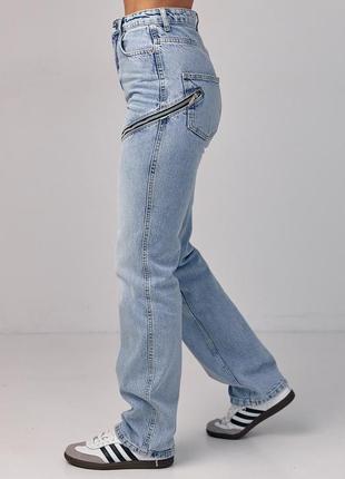 Жіночі джинси з блискавками3 фото