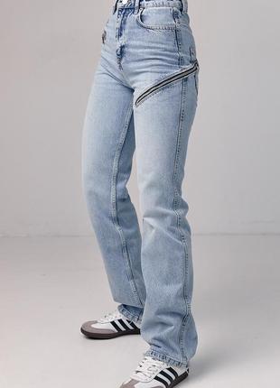 Жіночі джинси з блискавками4 фото