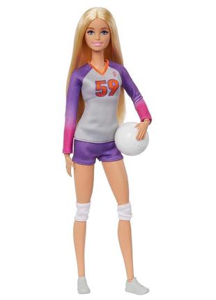 Шарнірна барбі волейбол barbie made to move career volleyball player оригінал