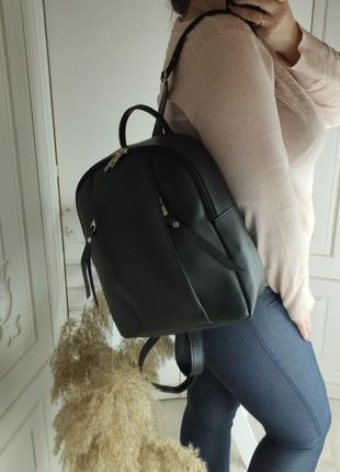 Жіночий рюкзак на одне відділення з кишенями. городской рюкзак2 фото