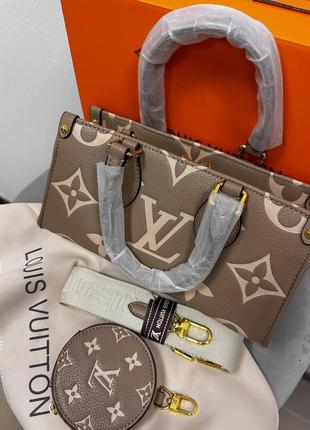 Сумка женская в стиле louis vuitton onthego east west 1:1 высочайшее качество2 фото