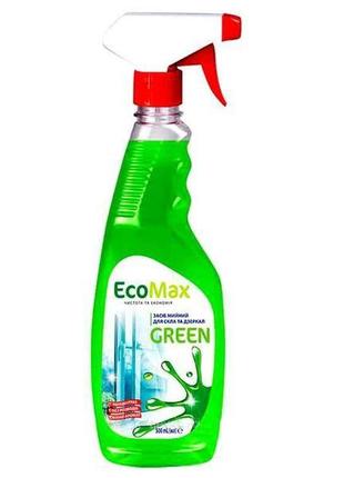 Засіб мийний для скла та дзеркал 500мл (тригер) green тм ecomax