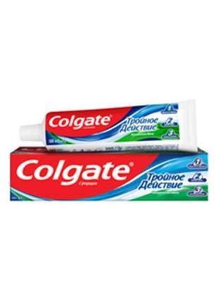 Зубна паста 50 мл (потрійна дія) натуральна мята тм colgate