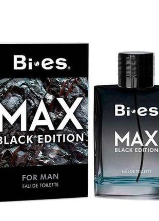 Туалетна вода д/чол max black edition 100 мл тм bi-es