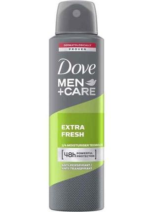 Антиперспірант-спрей 150мл men care екстра свіжість тм dove