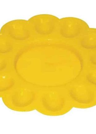 Тарілка пасхальна d-240мм на 12 яєць жовта тм консенсус