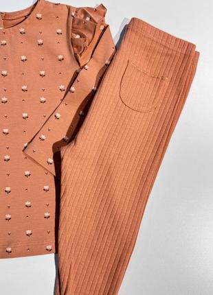 Шикарний комплект кофтинка і штанці на 6-9 м6 фото