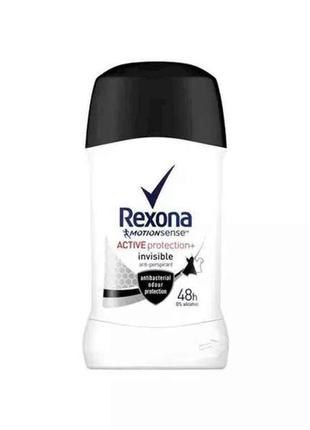 Твердий дезодорант жін 40мл active protectioninvisible тм rexona