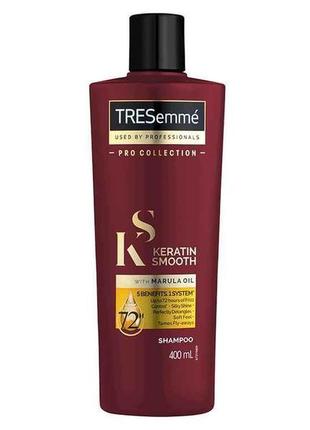 Шампунь keratin smooth розгладжуючий 400мл тм tresemme