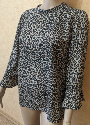 Блузка рубашка леопардовый принт4 фото