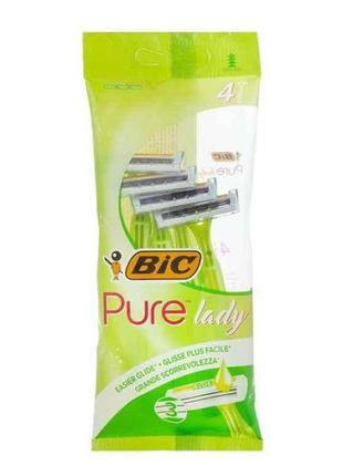 Однор. станок bic 3 pure lady для гоління (4шт.в уп.) тм bic