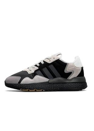 Чоловічі кросівки adidas nite jogger black gray2 фото