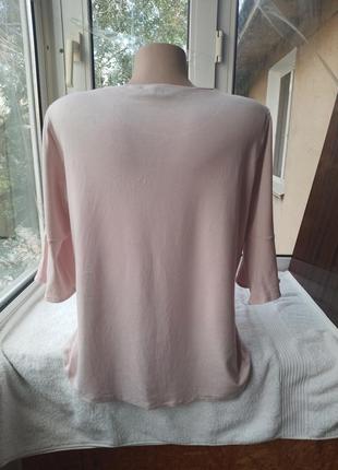 Вискозная трикотажная блуза блузка7 фото