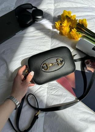 gucci earlier ring 1955 small shoulder bag black